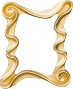 Lustro Wonderland złote 130x107 - Kare Design 1